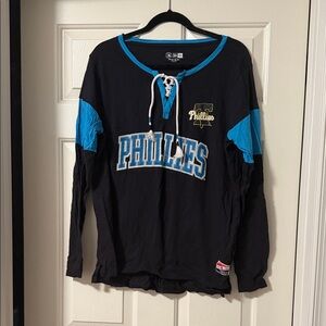 Philadelphia Phillies Black and Blue Long Sleeve Shirt